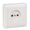 Розетка 1-м СП 1мод. Хит 10А IP20 250В без заземл. без защ. шторок бел. SE RS10-132-B