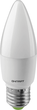 Лампа светодиодная 61 960 OLL-C37-10-230-4K-E27-FR 10Вт ОНЛАЙТ 61960