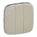 Valena ALLURE Лицевая панель для выключателя трехклавишного Слоновая кость Legrand Euro