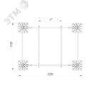 Опорная конструкция для установки оборудования TECHNORAPTOR FOOT 2000х1500 тип 2 КМ-профиль