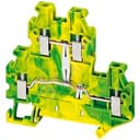 Клеммник винтовой с заземлением 4мм.кв 4 точки подключения