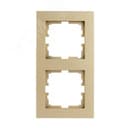 VESNA Рамка 2-ая вертикальная б/вст золото
