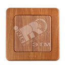 Выключатель двухклавишный скрытый дуб 10А