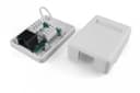 Розетка компьютерная RJ-45 (8P8C) 5е Hyperline SB1-1-8P8C-C5e-WH