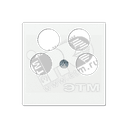 Крышка для SAT-TV-розетки с 4-мя гнездами белая