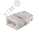 Клеммы монтажные PTC-2P 2273-242 450V 32A 0,14-4.0mm2 , 2 отверстия, прозрачные, с пастой, 100 шт.