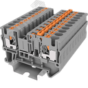 Клемма TP 1-1 с ножевым размыкателем, Push-in, сечение 4 мм. кв., серая