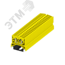 Клемма TB 1-1 на DIN-35, фронт.подключение, сечение 2,5 мм. кв., желтый. SUPU