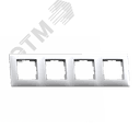 Мария Рамка четырехместная МРФИ11.13.00.00, белый