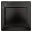 Выключатель одноклавишный, в рамку (скрытого монтажа) с подсветкой антрацит 10А 250В Intro Plano 1-102-05 Б0053734 ЭРА