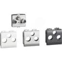 Livinglight. Розетка TV-R-SAT для схемы «звезда". Экранированная. 2 модуля. Поставляется в комплекте с лицевыми панелями цветов "Белый", "Алюминий", "Антрацит".