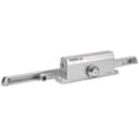 Дверной доводчик (вес двери от 110 до 150 кг) морозостойкий со скользящей тягой, серебро 450 Slider ISPARUS НОРА-М