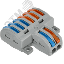 Строительно-монтажная клемма СМК 222-4126 проходная разветвительная (50шт/упак) IEK