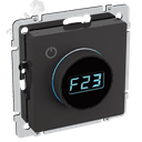 BRITE Термостат электронный с индикацией ТС10-1-БрЧ черный IEK