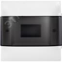 Practibox S Пластиковый щиток Встраиваемый (ЩРв-П) 1X6 Дымчатая дверь Legrand Euro