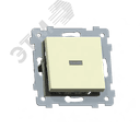 Аксиома Механизм выключателя одноклавишного скрытой установки со светоиндикацией С110-448, слоновая кость Кунцево