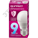 Лампа светодиодная 9вт OLL-G45-9-230-6.5K-E27-FR PRO 90-240В ОНЛАЙТ