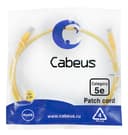 Патч-корд Cabeus PC-UTP-RJ45-Cat.5e-1m-YL (U/UTP, CAT.5E, PVC, 1 м, желтый) (7673c)