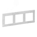 Valena LIFE Рамка 3 поста Эл грей универсальная Legrand Euro