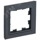 BRITE Рамка 1 пост РУ-1-БрГ графит IEK