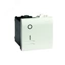 BRAVA Выключатель 2 модуля двухполюсный бежевый