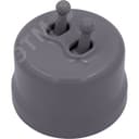 Выключатель Лизетта 1-кл. перекрестный, пластик, цвет Титан (тумблерный)