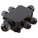 Коробка распределительная LD526 водонепроницаемая на 6 выходов 450V 140х100х36 черный 49124