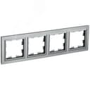 BRITE Рамка 4 поста РУ-4-БрС сталь IEK