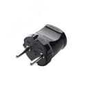 Вилка без заземления черная