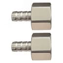 Адаптеры-соединители "елочка" 8 мм - внутренняя резьба 1/4", 2 шт.