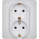 Розетка 2X2К+З немецкий стандарт 16 А 250 В INSPIRIA белая LEGRAND