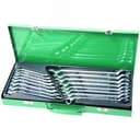 Набор ключей гаечных комбинированных с накидным изогнутым профилем 75° в кейсе, 7-24 мм, 16 предметов Jonnesway