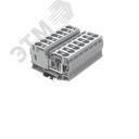 Клемма TC 1-1 пружинная, сечение 35 мм. кв., серая SUPU