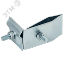 Держатель проводника круглого 6-10мм для фальца угловой h=70мм оцинкованная сталь HDZ IEK