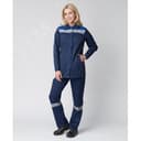 Костюм женский Весна-1 СОП NEW (ткань Смесовая,210) брюки, темно-синий васильковый, 64-66 170-176