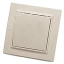 Выключатель одноклавишный, 250В, 10А, серия Эрна, слоновая кость Stekker