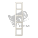 Рамка 5 постов универсальная ударопрочная слоновая кость