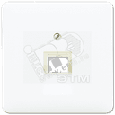 Крышка для ординарной телефонной и компютерной розетки UAE белая JUNG