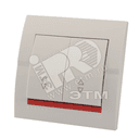 DERIY Выключатель проходной х2 ПБТ белый