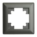 Рамка STEKKER PFR00700106 1местная серия Катринграфит 39807