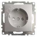 Розетка 1-местная с защитной шторкой с/з (механизм), 250В, 16А, серия Катрин, серебро