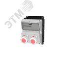 Комбинация розеток , Вход М32, клеммы, 2xCEE32A4p3h контейнерные, IP67. 00-00033794 AlpenBox