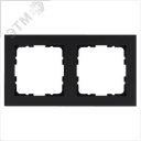 Рамка G-Classic 2-постовая, цвет черный матовый (soft touch)