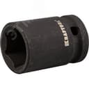 Головка торцевая "INDUSTRIE QUALITAT" ударная (1/2"), FLANK, Cr-Mo, фосфатированная, 17 мм