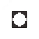 Рамка ROUND 1-постовая оникс