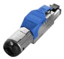 Разъем полевой оконцовки RJ-45 (8P8C) под витую пару Hyperline PLUE-8P8C-S-C6A-SH-BL
