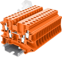Клемма TU 2-2 винтовая, сечение 4 мм. кв., оранжевая