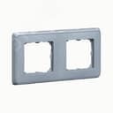 Cariva Рамка 2 поста жемчужно-серый 695976 Legrand Euro