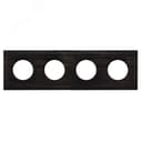 Шедель Рамка 4-х постовая (Угольно-черный)  скрытый монтаж BF4