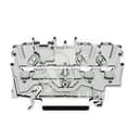 Клемма трехпроводная проходная 0.25-2.5(4)мм.кв. на DIN рейку 2002-1301 WAGO